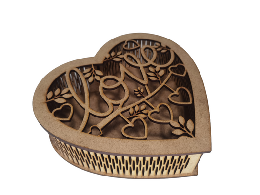 Caja corazón love