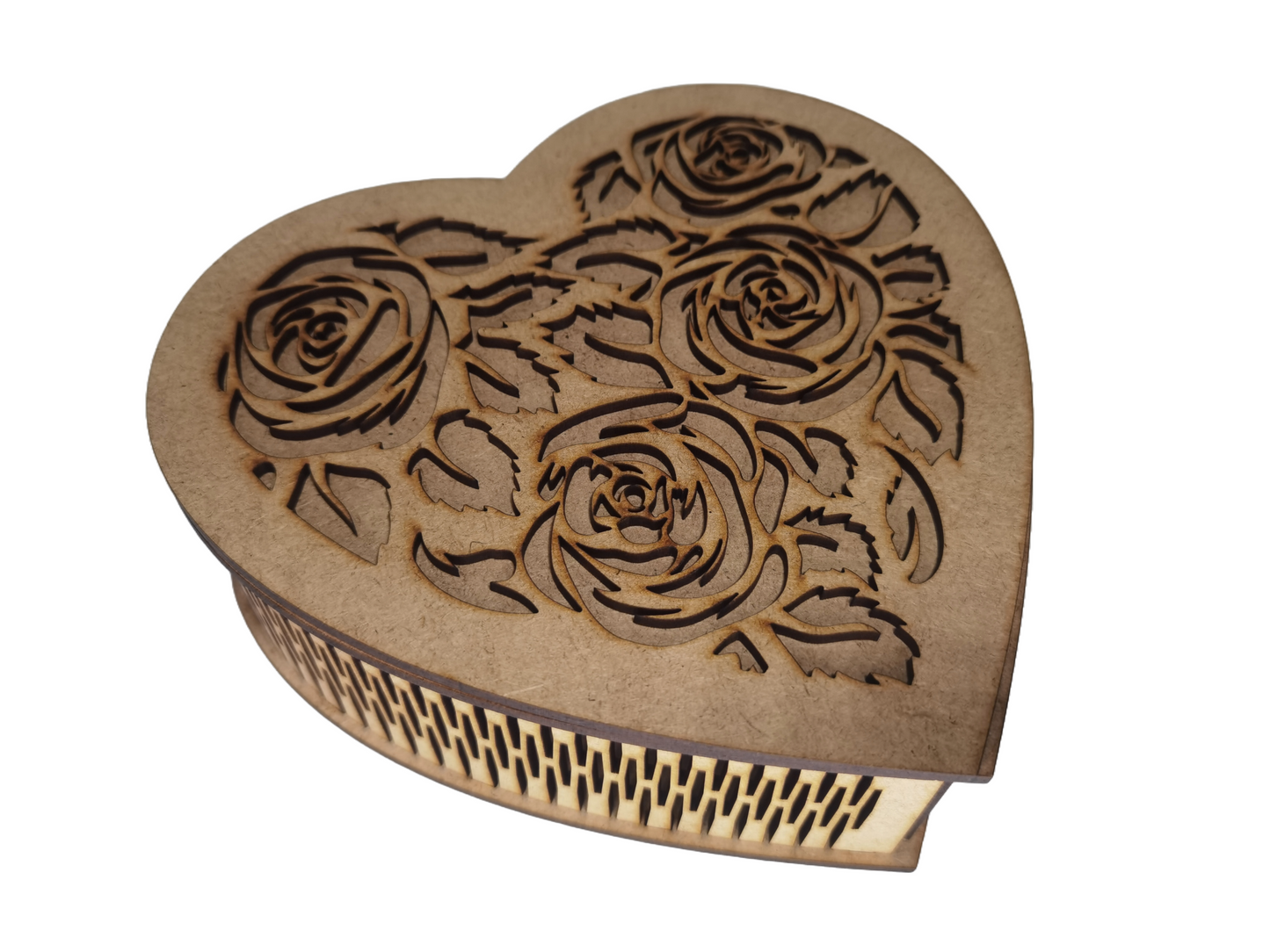 Caja corazón rosas