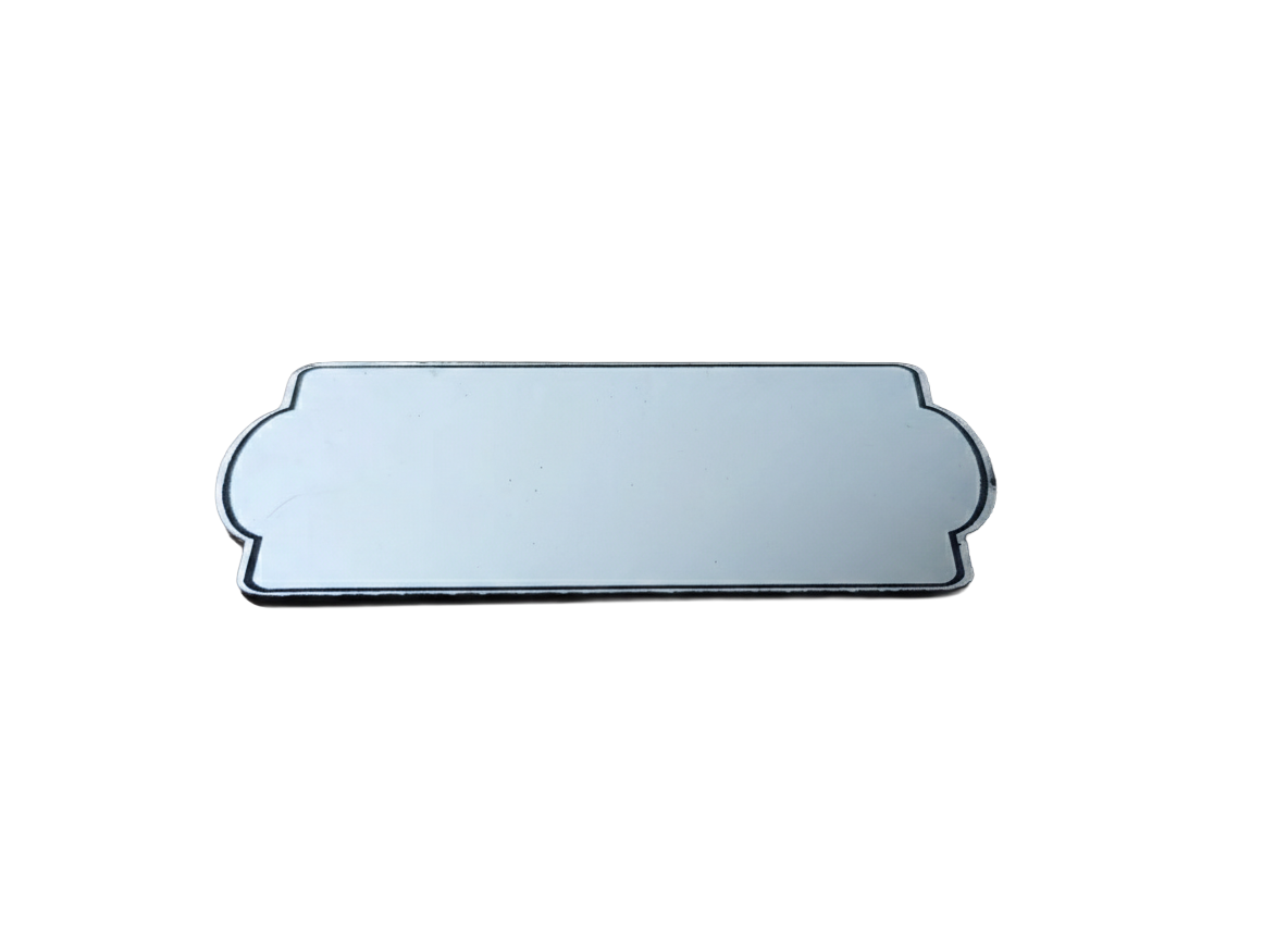 Placas buzón rectangular bordes