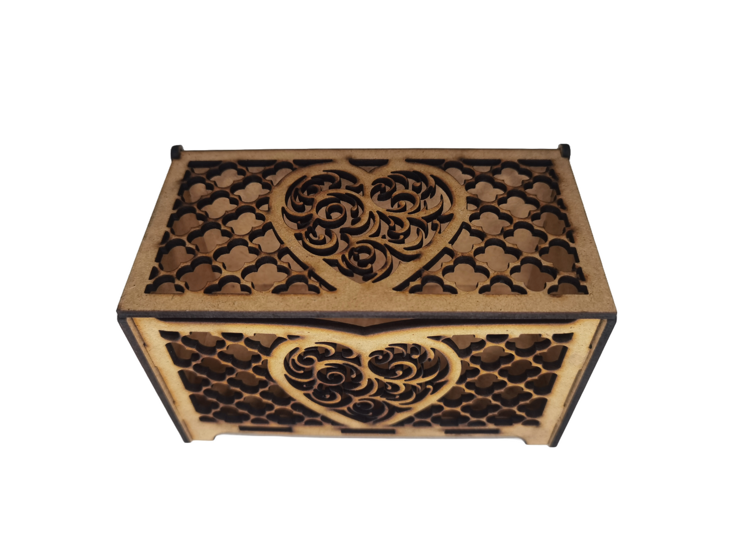 Caja rectangular corazón
