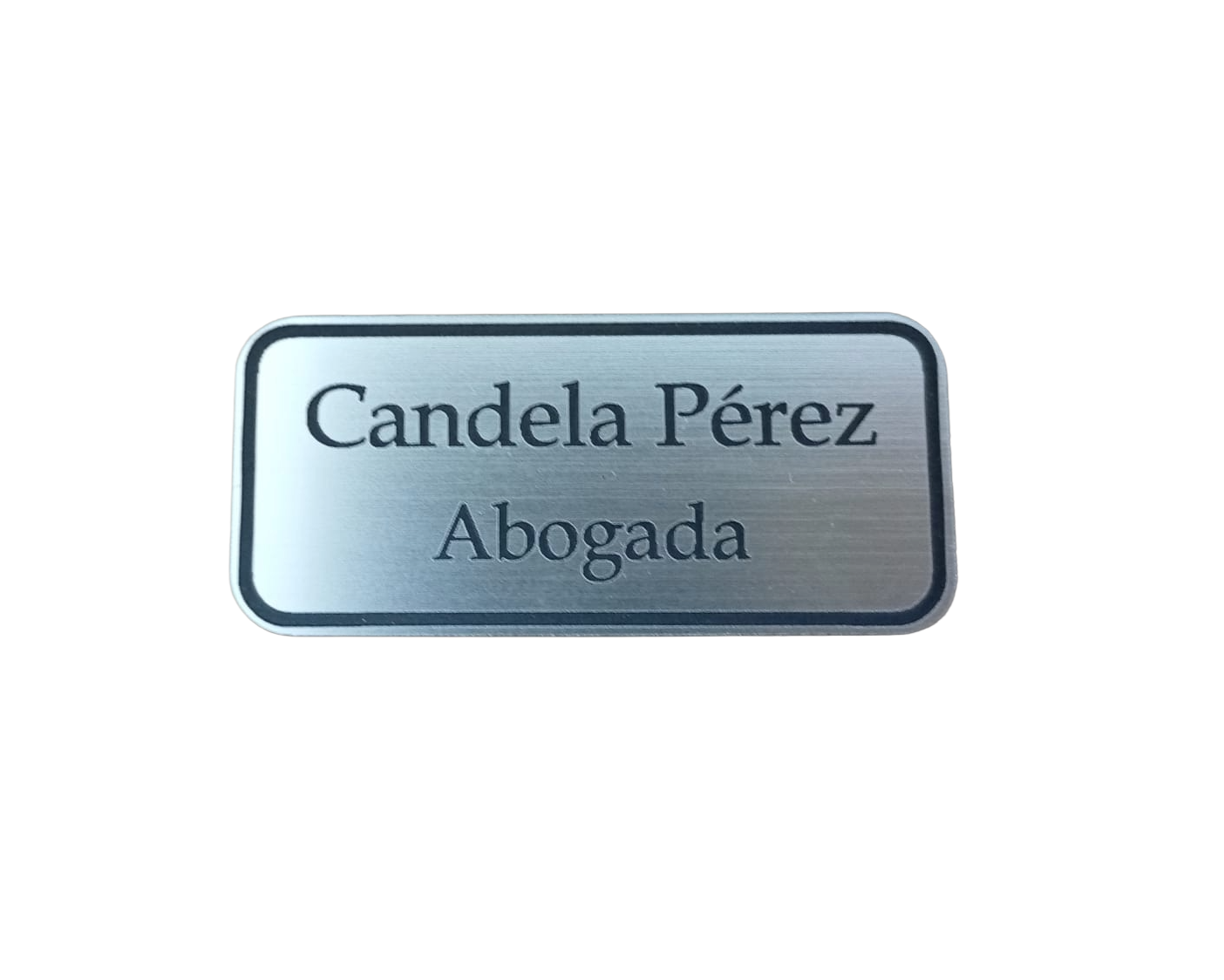 Placa Identificativa en Acrílico Bicolor