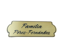 Placas buzón rectangular bordes