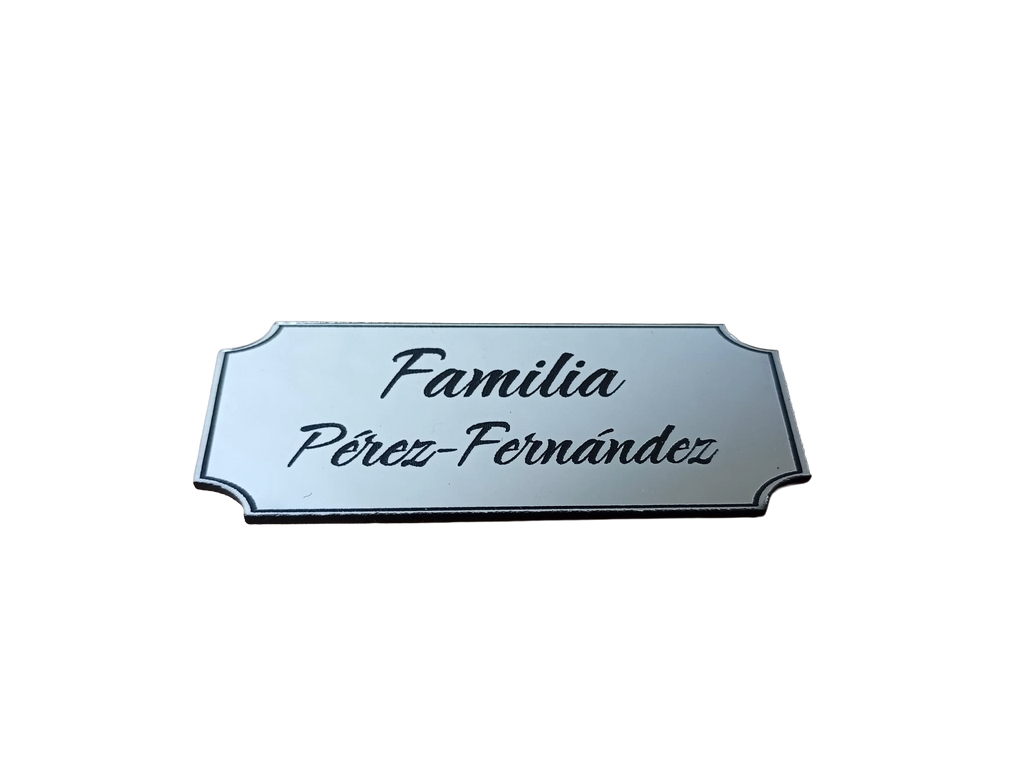 Placas buzón rectangular ranuras