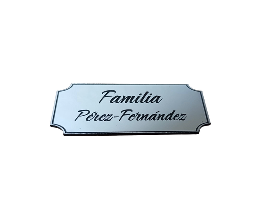 Placas buzón rectangular ranuras