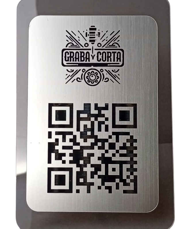 Placa QR con Logo- Formato Horizontal