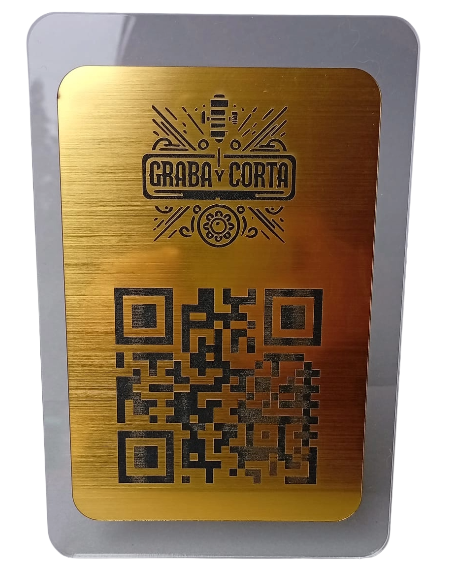 Placa QR con Logo- Formato Horizontal