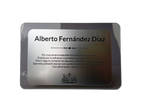 Placa conmemorativa recuerdo