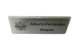 Placa identificativa mesa