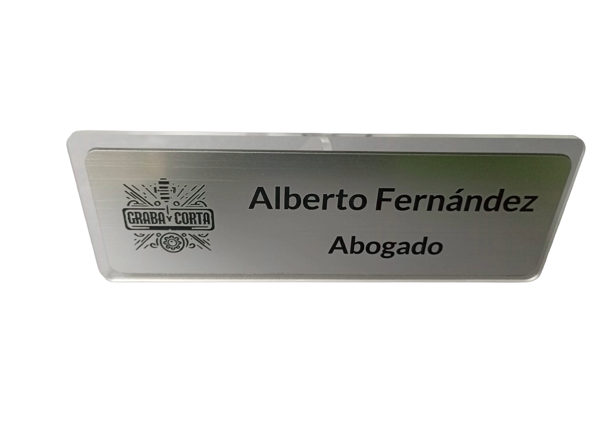 Placa identificativa mesa