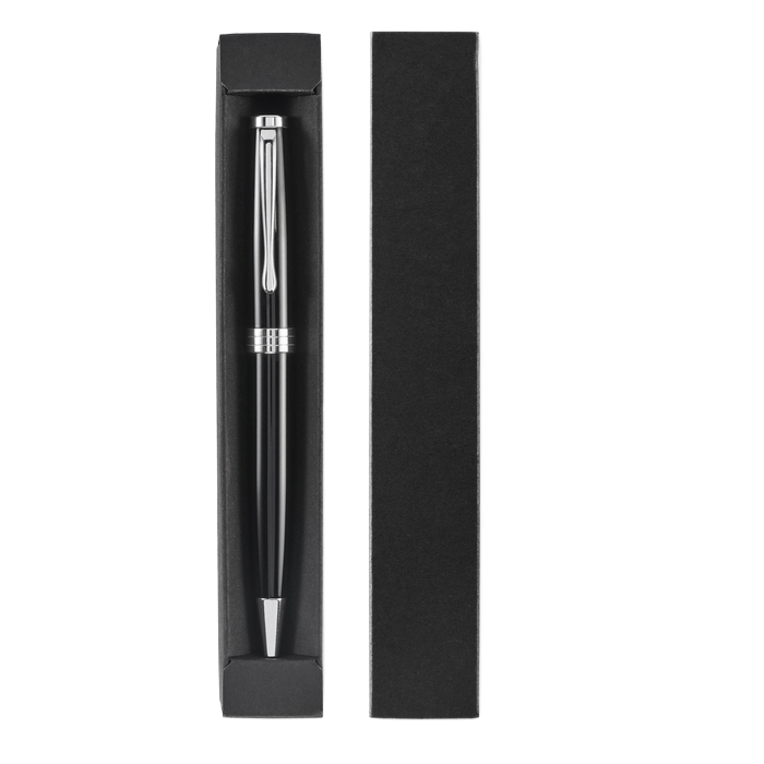Bolígrafo premium inoxidable con caja
