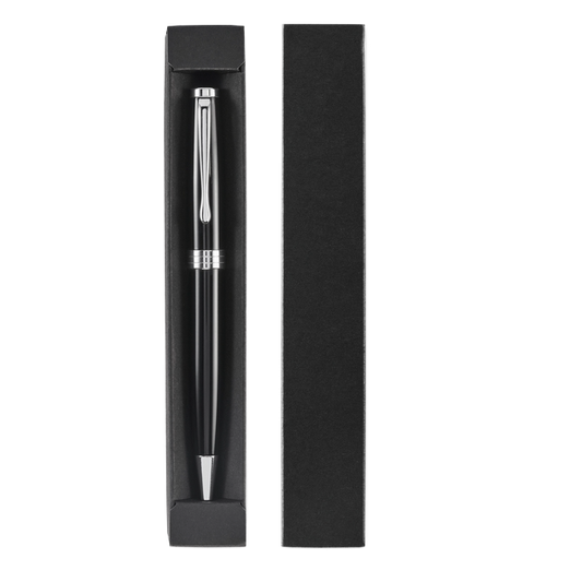 Bolígrafo premium inoxidable con caja