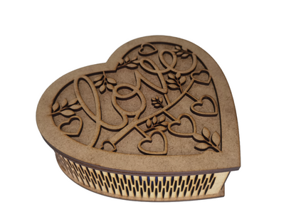 Caja corazón love