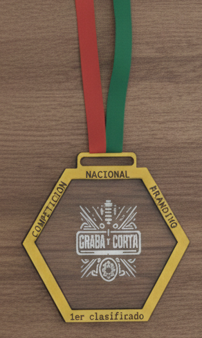 Medallas hexagonales