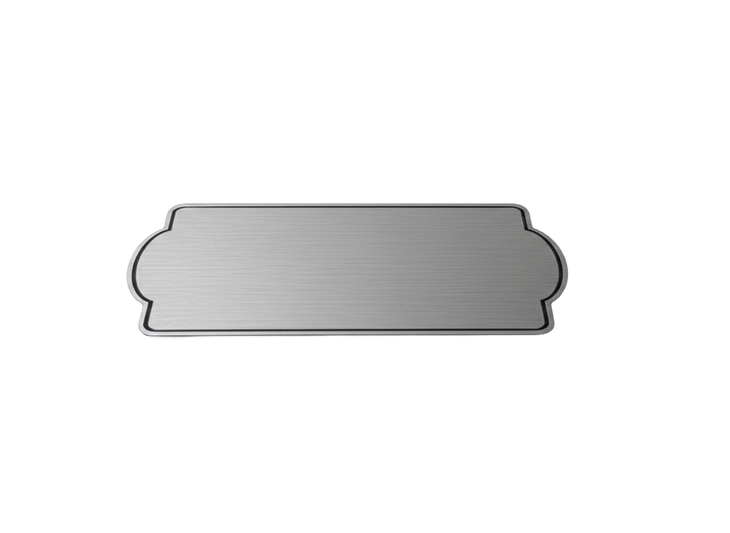 Placas buzón rectangular bordes