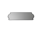 Placas buzón rectangular bordes