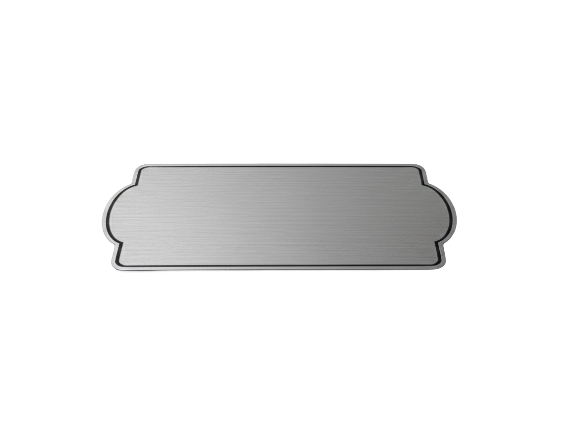 Placas buzón rectangular bordes