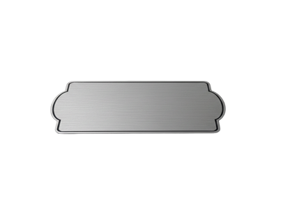 Placas buzón rectangular bordes