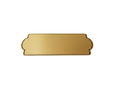 Placas buzón rectangular bordes