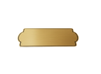 Placas buzón rectangular bordes