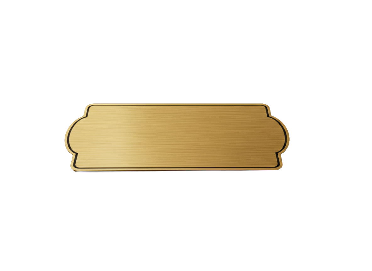 Placas buzón rectangular bordes
