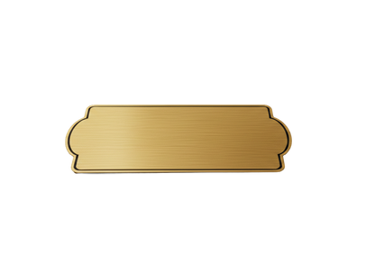 Placas buzón rectangular bordes