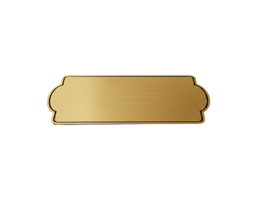 Placas buzón rectangular bordes
