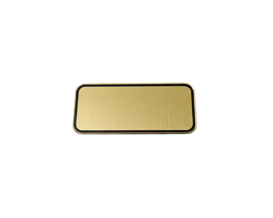 Placa Identificativa en Acrílico Bicolor