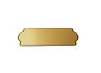 Placas buzón rectangular bordes