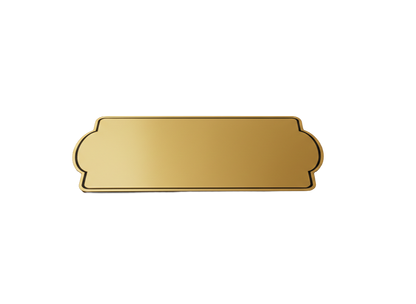 Placas buzón rectangular bordes