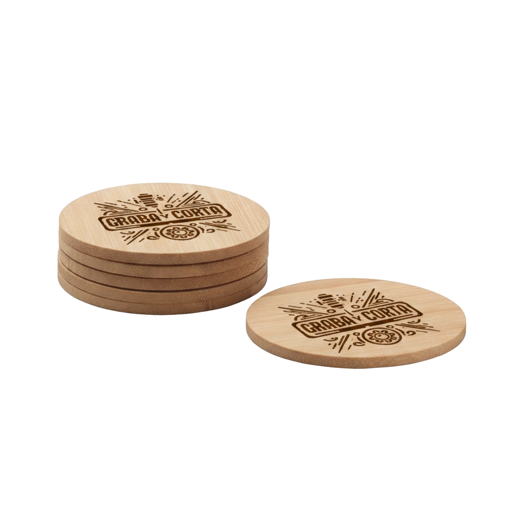 Posavasos madera bambú