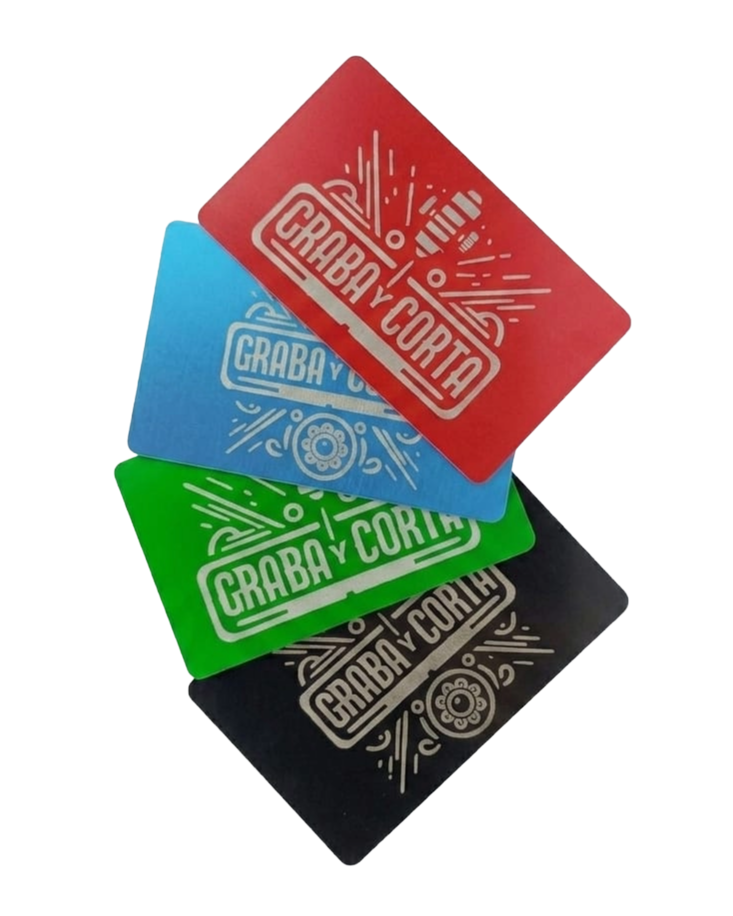 Tarjetas de Aluminio Anodizado Premium Personalizadas