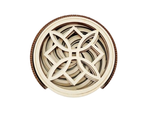 Pack de 8 Posavasos de Madera