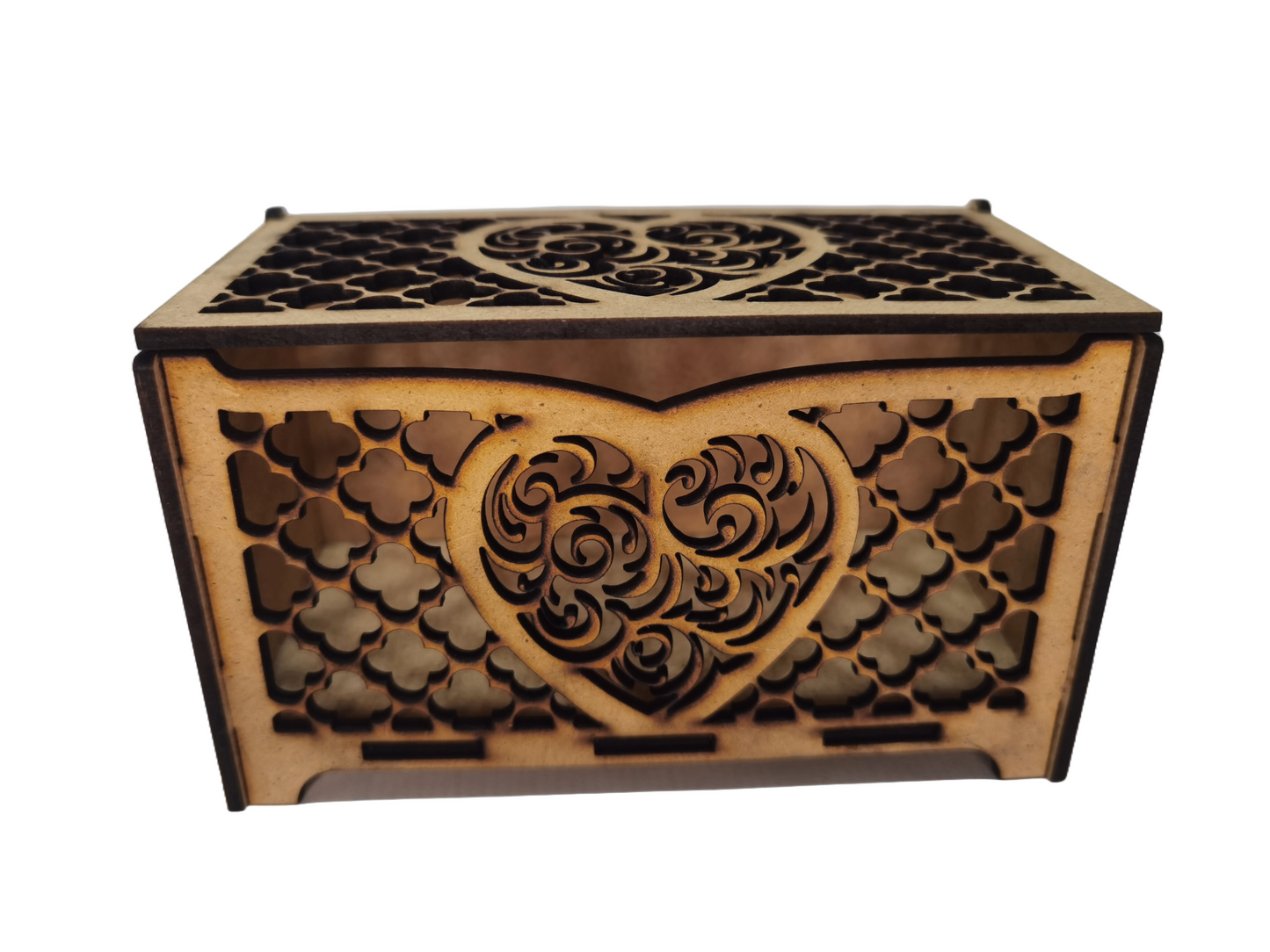Caja rectangular corazón